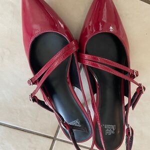 Wild Fable Burgundy Patent Flats